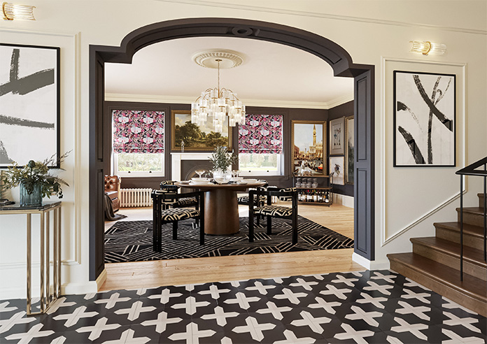 Faded Glamour, Fairground Black - Twist&Fit Roman Blind - Image 6